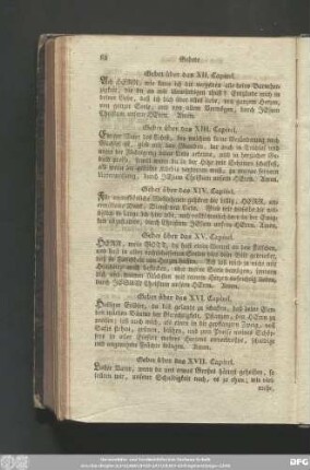 Gebet über das XII. Capitel.