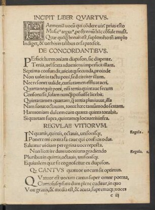 Incipit Liber Quartus.