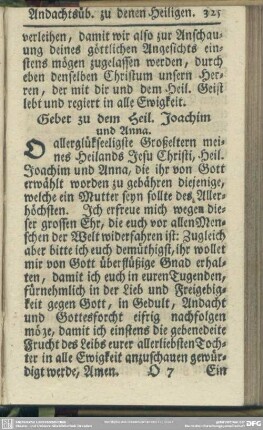 Andachts-Uebungen zu denen Heiligen