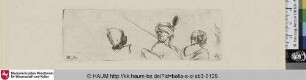 [Figurenstudie mit osmanisch anmutendem Mann mit Kopftuch und Lanze über der Schulter]