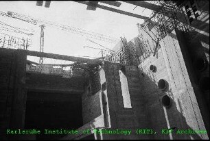 Baustelle des Forschungsreaktors 2 (FR 2)
