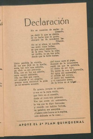 Declaración