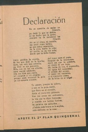 Declaración