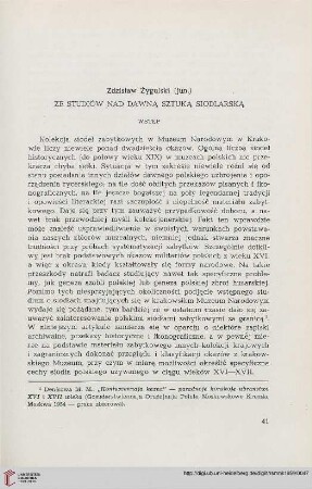 5: Ze studiów nad dawną sztuką siodlarską
