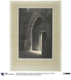 Eine offene Tür (Kathedrale von Ely)