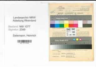 Entnazifizierung Heinrich Sielemann , geb. 28.02.1890 (Polizist)