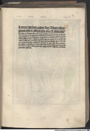 Lectura super arboribus consanguinitatis
