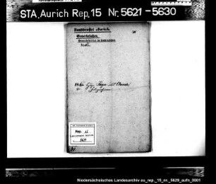 Hausierkonzessionen und -gesuche: Hugo Jäger aus Aurich, Photograph