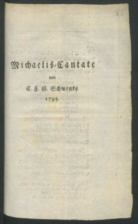 Michaelis-Cantate