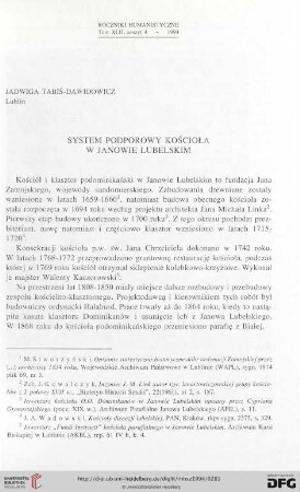 42: System podporowy kościoła w Janowie Lubelskim