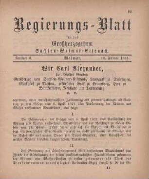Nr. 6 : 18. Februar 1868