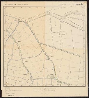Planung für Westerhever: Planungsunterlage: Katasterplan Heerstraße 1:5000