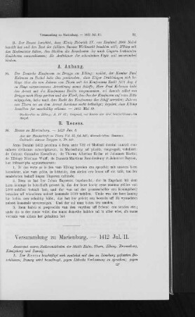 Versammlung zu Marienburg. - 1412 Jul. 11.