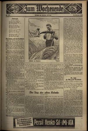 Zweite Ausgabe vom Sonntag, den 26. Juli 1936.