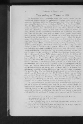 Versammlung zu Wismar. - 1284.