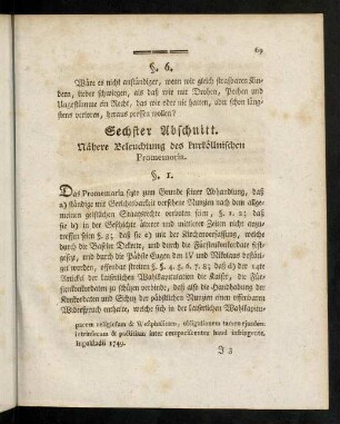69-96, Sechster Abschnitt