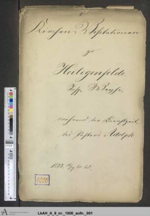 Heiligenfelde: Visitationsakten