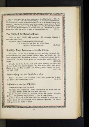Feindliche Flieger bombardieren badische Städte.