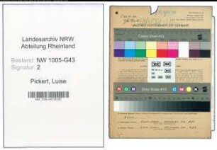 Entnazifizierung Luise Pickert , geb. 09.12.1909 ()