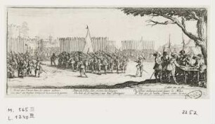 Anwerbung der Soldaten, Blatt 2 der Folge "Les misères et les malheurs de la guerre"