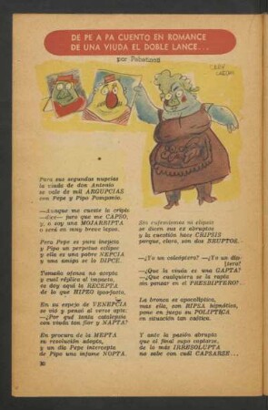 De Pe a Pa cuento en romance de una viuda el doble lance ...
