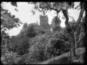 Oberkirch Schauenburg - Burgruine Gesamtansicht von Süden