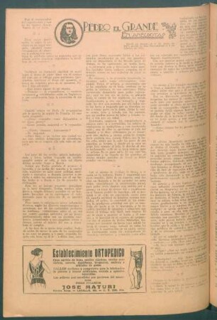 Pedro El Grande : En anécdotas