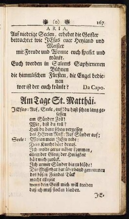 Am Tage St. Matthaei.