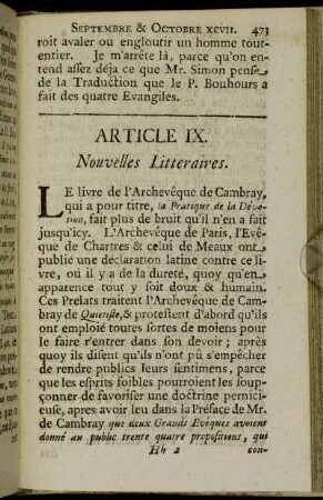 Article IX.