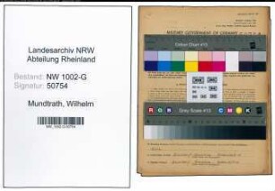 Entnazifizierung Wilhelm Mundtrath, geb. 06.07.1907 (Techniker)