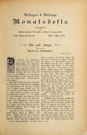 Velhagen & Klasings Monatshefte. 8,2. 1893/94