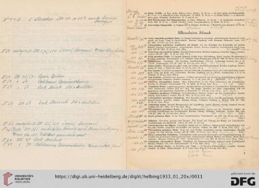 Silberarbeiten, Schmuck (Nr. 46-100)