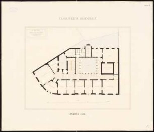 Verwaltungsgebäude für den Frankfurter Bankverein, Frankfurt/Main: Grundriss 2.OG 1:100