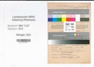 Entnazifizierung Karl Mengel , geb. 25.11.1899 (Quellenaufseher)