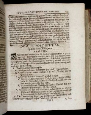Dom. III. Post Epiphan.