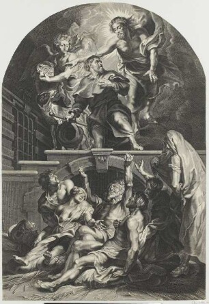 Christus erscheint dem Heiligen Rochus