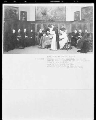 Sitzung von Mitgliedern des Vatikanischen Konzils im Jahre 1870
