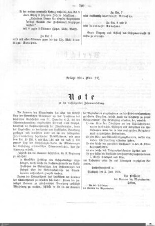 Beilagen zu Protokoll, 73. Sitzung
