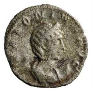 Münze, Antoninian, 257 - 258 n. Chr.