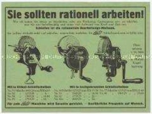 Sie sollten rationell arbeiten!