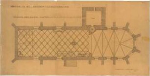 Fischer, Theodor; Ludwigsburg - Eglosheim; Kirche, Renovierung - Über der Empore (Grundriss)