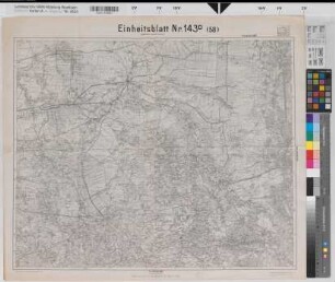 Preußen (Land) Landesaufnahme Einheitsblatt Nr. 143 D Coevorden-Meppen-Bentheim-Almeloe 1921 1 : 100 000 56 x 68 Druck Benkhausen