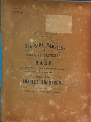 Sea-side rambles : 4 musical sketches for the harp ; op. 158. 1, Sea-nymphs