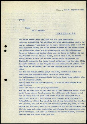 A. von Gerkan an R. Naumann