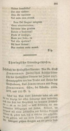 261-263 Theologische Literärgeschichte