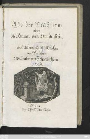 Udo der Stählerne oder die Ruinen von Drudenstein : eine Niedersächsische Volkssage