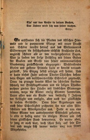 Das geraubte Kind, oder: Walten der Vorsehung : (eine Familienscene)