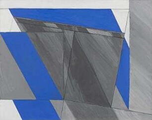 Blaues Licht hinter Flächen