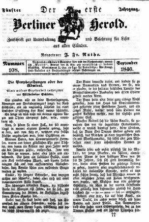 Nummer 108, September 1846