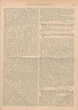474-475 [Rezension] Dreiling, Raymund, Das religiöse u. sittliche Leben der Armee unter dem Einfluß des Weltkrieges